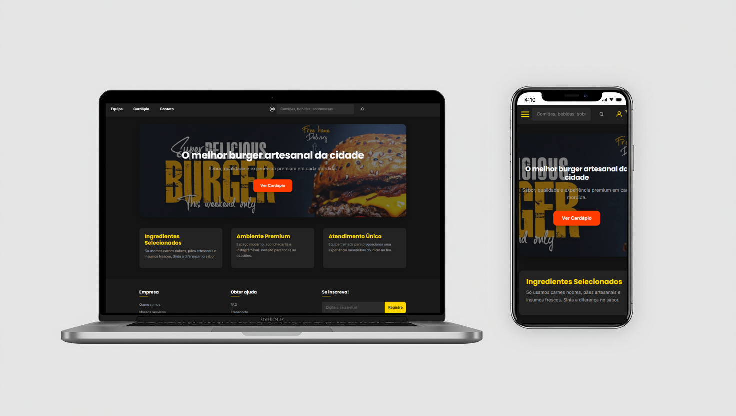 Hamburgueria Website